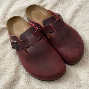 Birkenstock Boston Oiled Zinfandel Leather EU40 Narrow